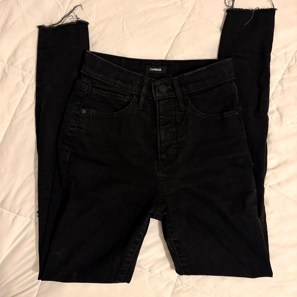 Express Ripped Black Jeans